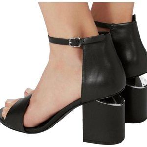 Alexander Wang Abby Sandal - Black Leather (NEW)